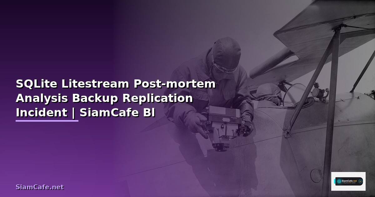 SQLite Litestream Post-mortem Analysis — Backup