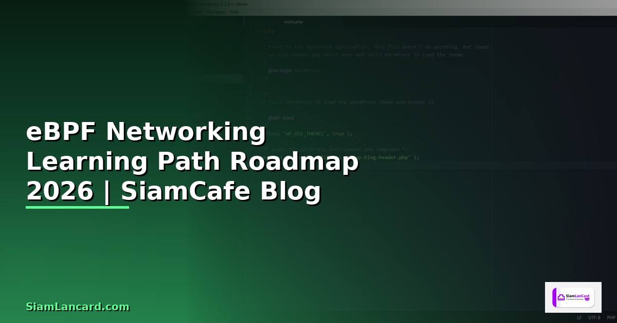 eBPF Networking Learning Path Roadmap