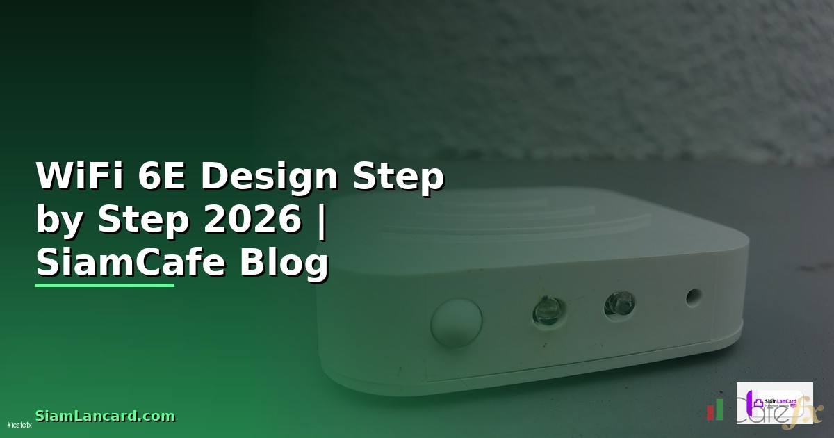 WiFi 6E Design สำหรับมือใหม่ Step by Step