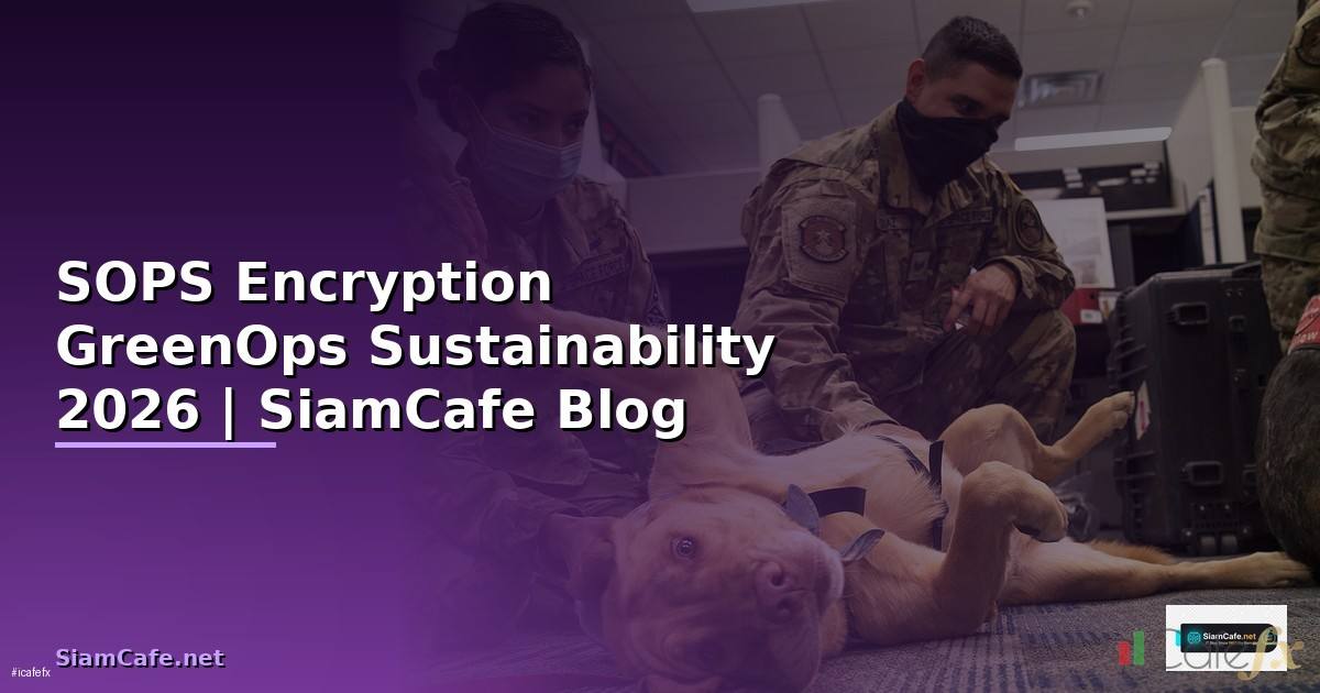 SOPS Encryption GreenOps Sustainability