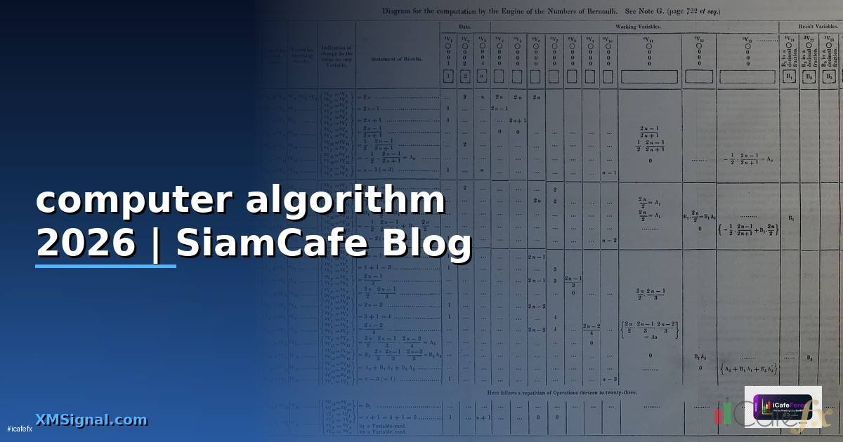 computer algorithm คือ