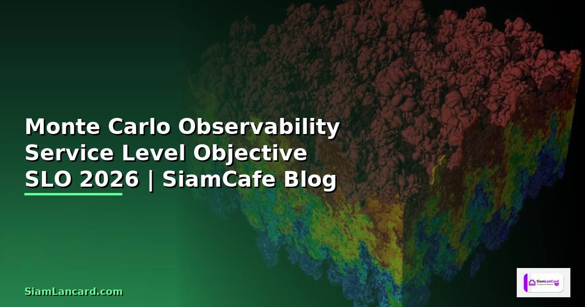 Monte Carlo Observability Service Level Objective