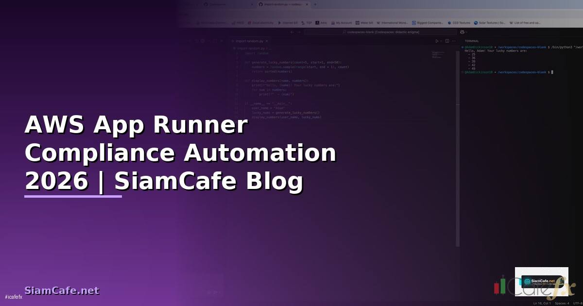 AWS App Runner Compliance Automation