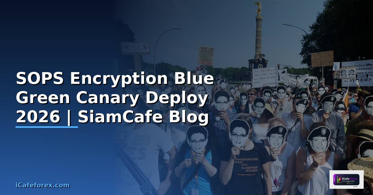 SOPS Encryption Blue Green Canary Deploy —