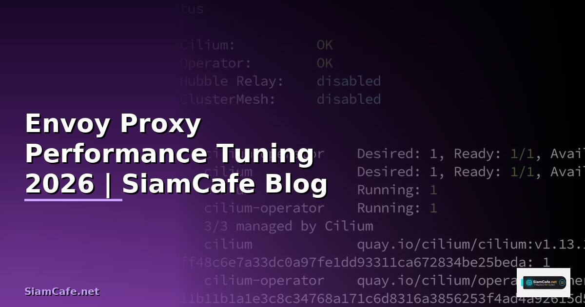Envoy Proxy Performance Tuning เพิ่มความเร็ว