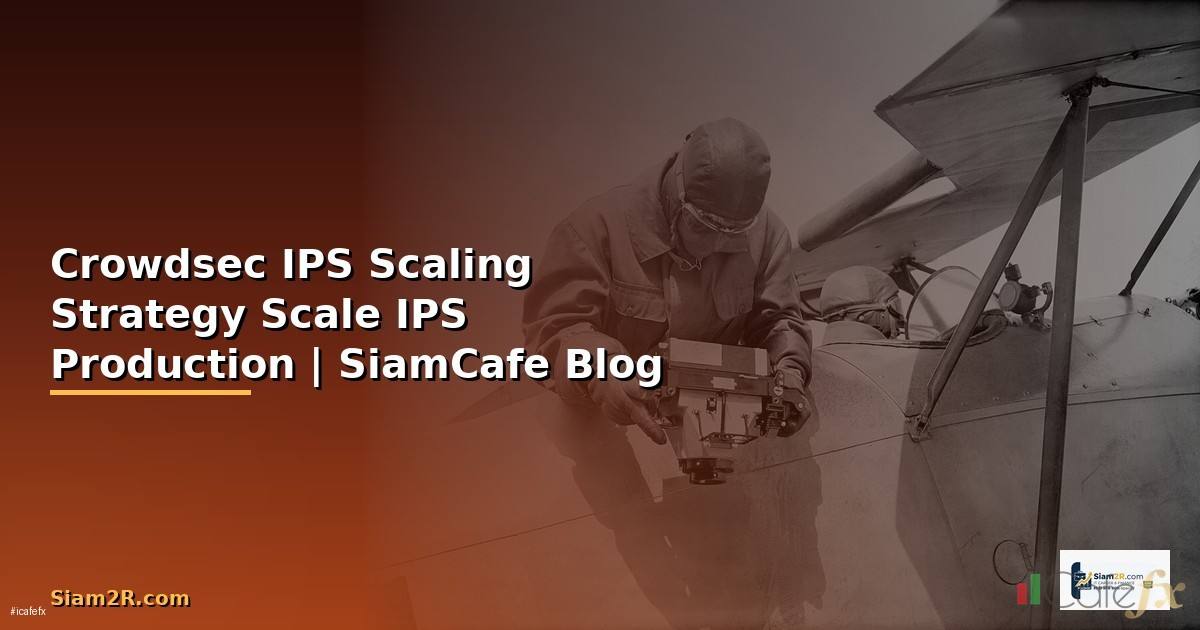 Crowdsec IPS Scaling Strategy วิธี Scale — ขยาย