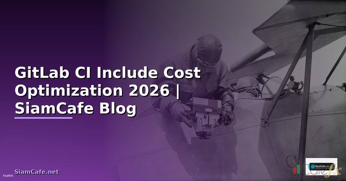 GitLab CI Include Cost Optimization ลดค่าใช้จ่าย