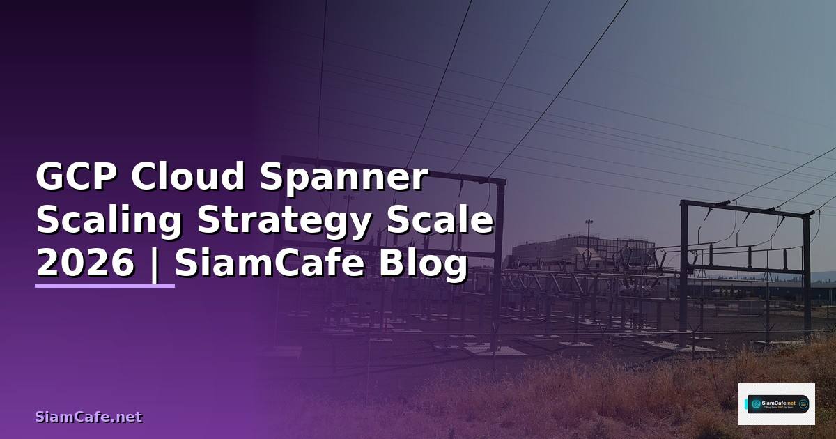 GCP Cloud Spanner Scaling Strategy วิธี Scale