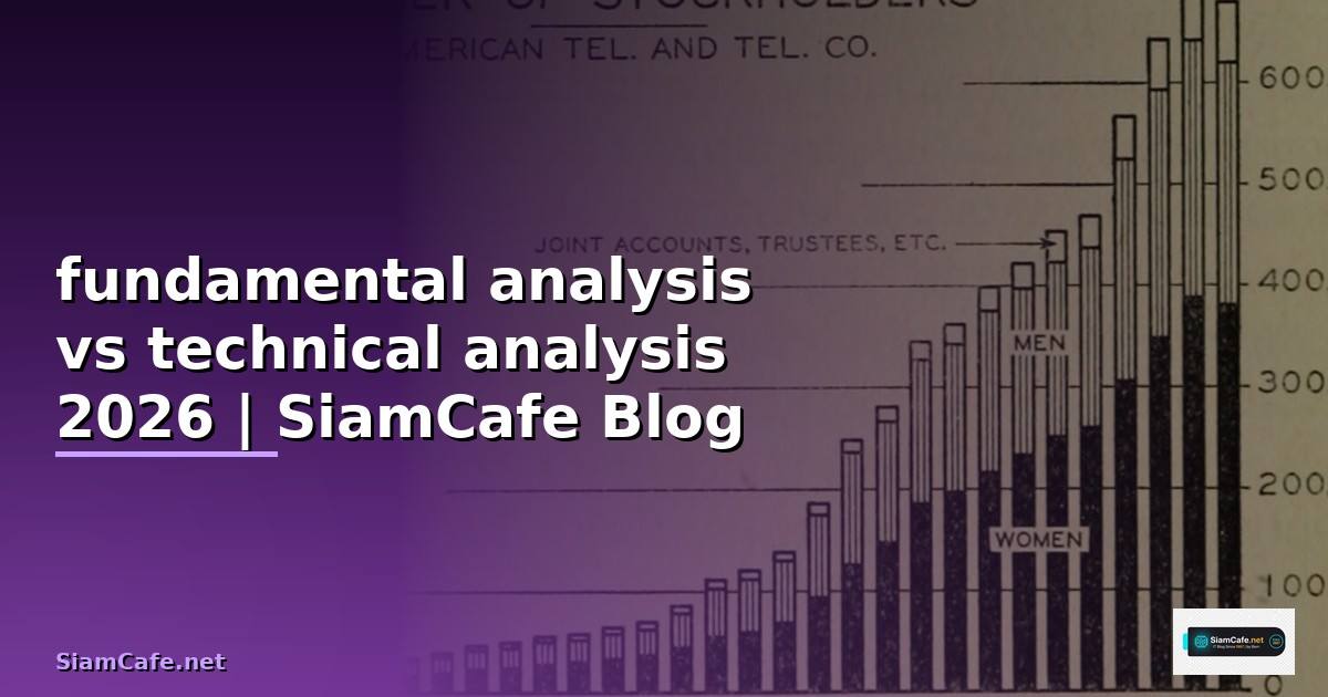 fundamental analysis vs technical analysis — คู่มือฉบับสมบูรณ์ 2026