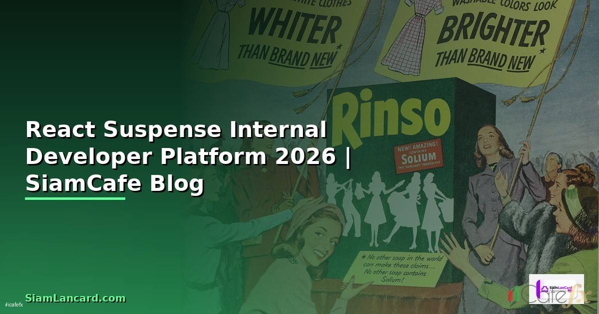 React Suspense Internal Developer Platform