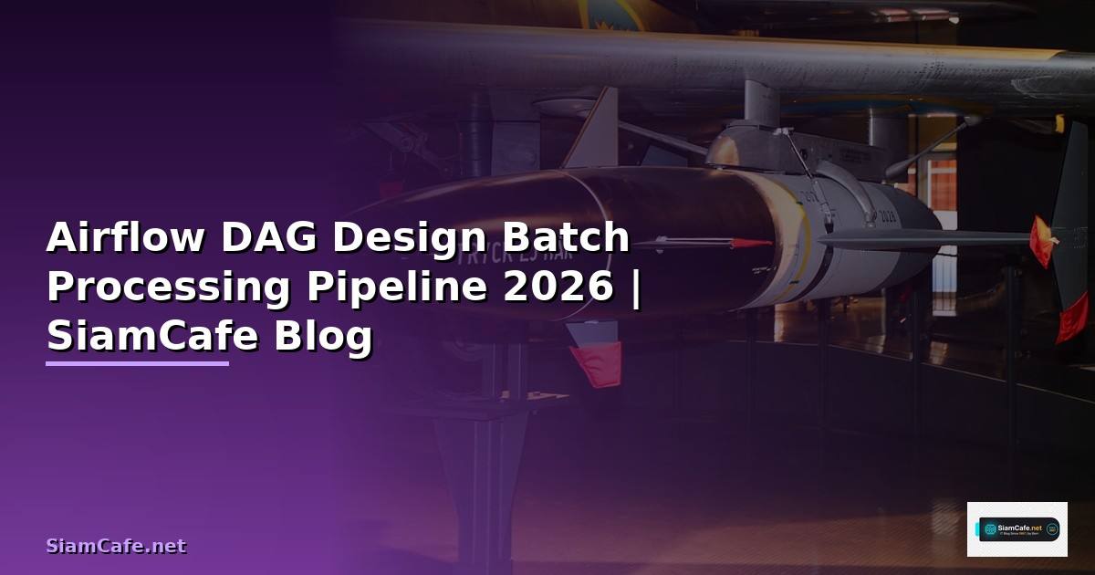 Airflow DAG Design Batch Processing Pipeline