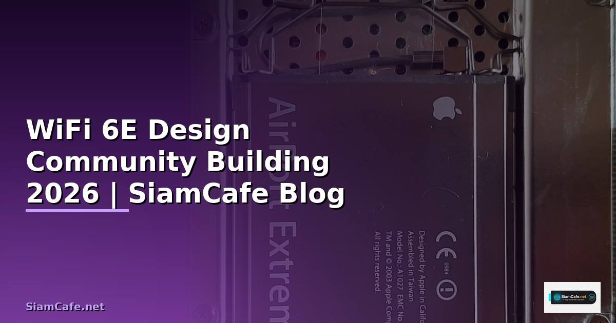 WiFi 6E Design Community Building