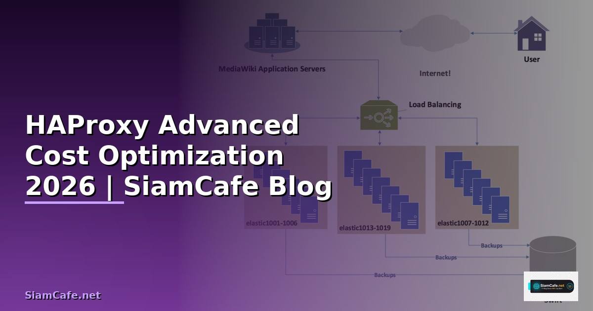 HAProxy Advanced Cost Optimization ลดค่าใช้จ่าย — คู่มือฉบับสมบูรณ์ 2026