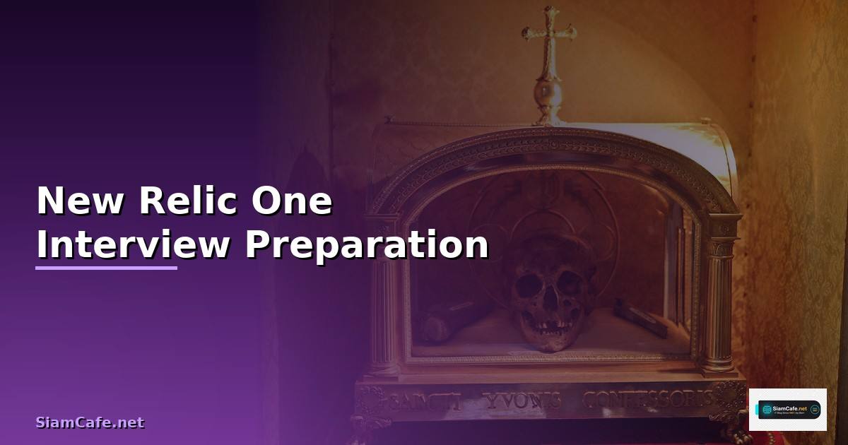 New Relic One Interview Preparation —