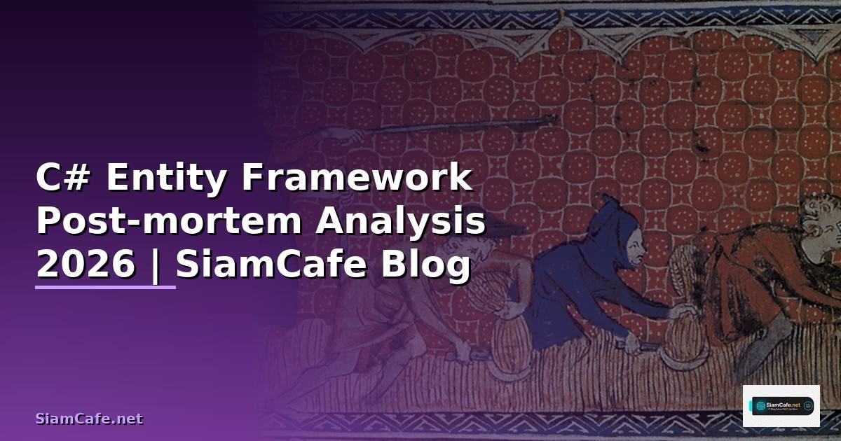 C# Entity Framework Post-mortem Analysis