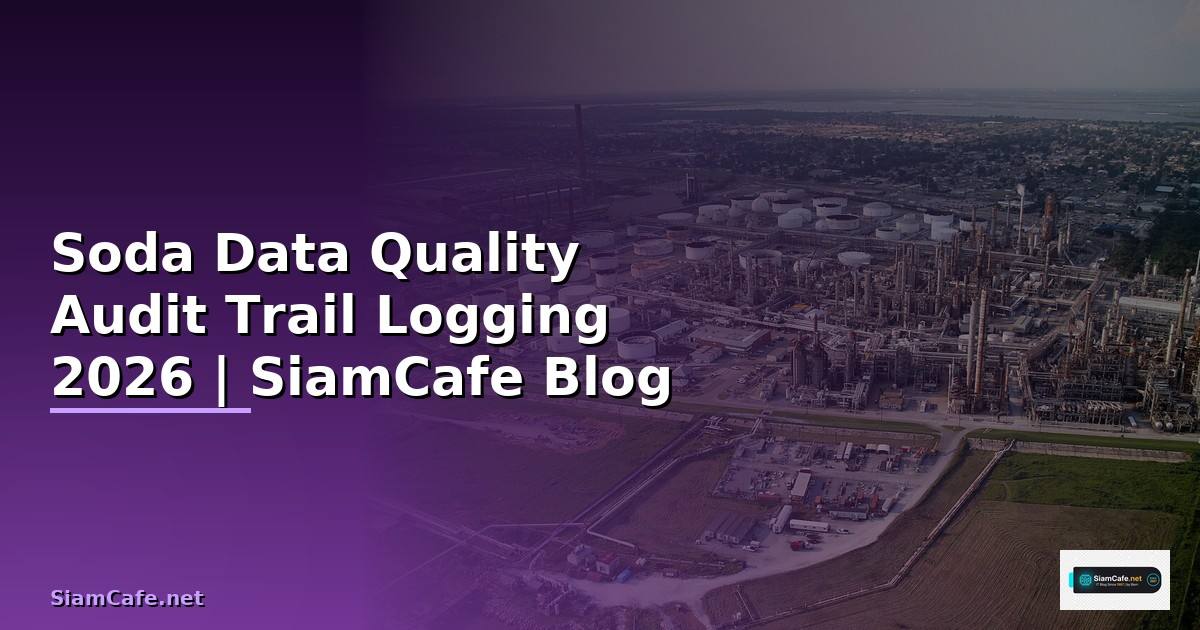 Soda Data Quality Audit Trail Logging