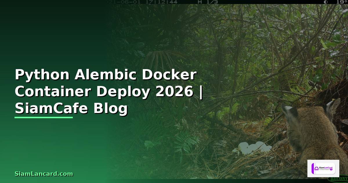 Python Alembic Docker Container Deploy