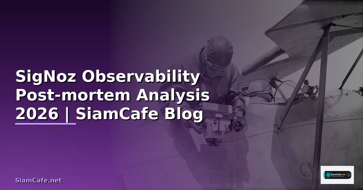 SigNoz Observability Post-mortem Analysis