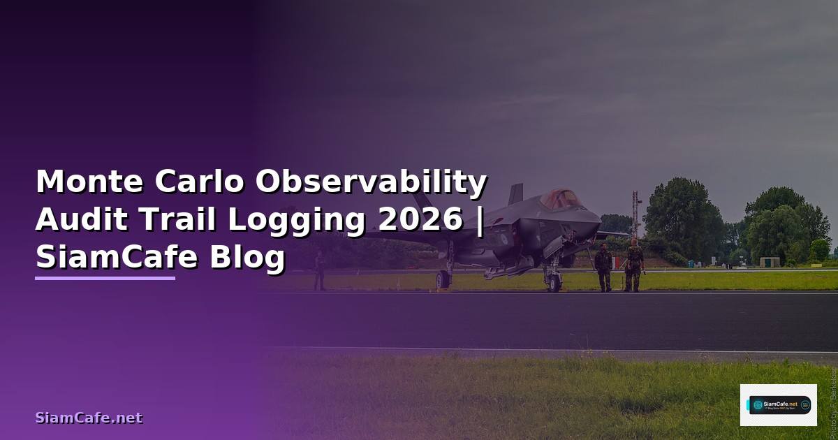 Monte Carlo Observability Audit Trail Logging