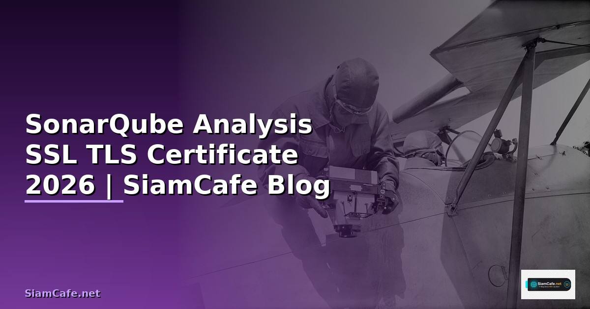 SonarQube Analysis SSL TLS Certificate