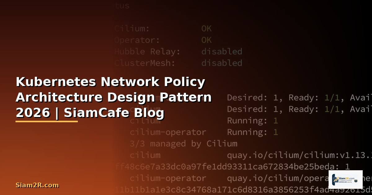 Kubernetes Network Policy Architecture Design