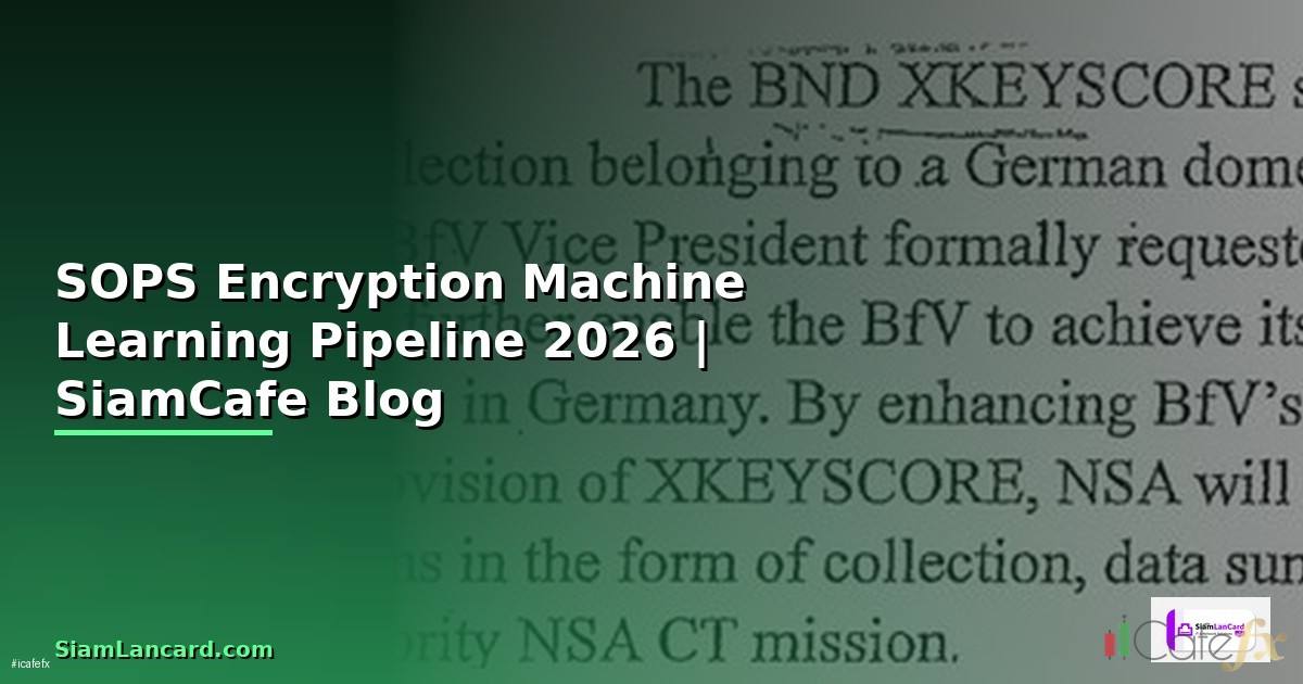 SOPS Encryption Machine Learning Pipeline