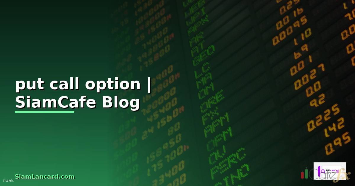 put call option — ข้อมูลครบถ้วน 2026
