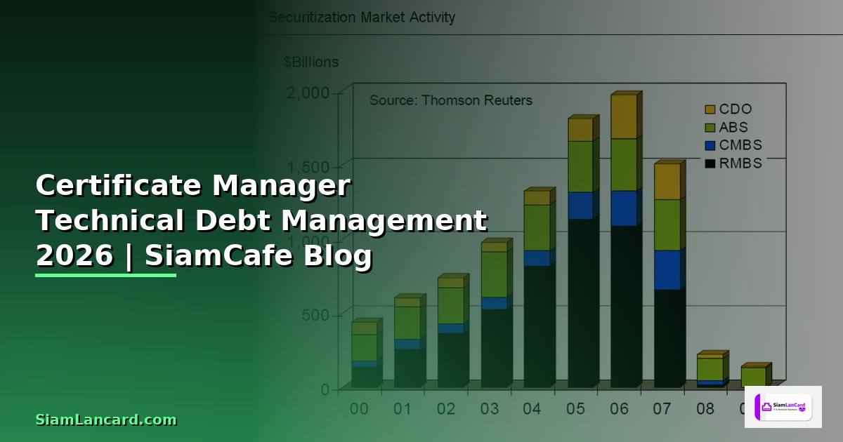 Certificate Manager Technical Debt Management