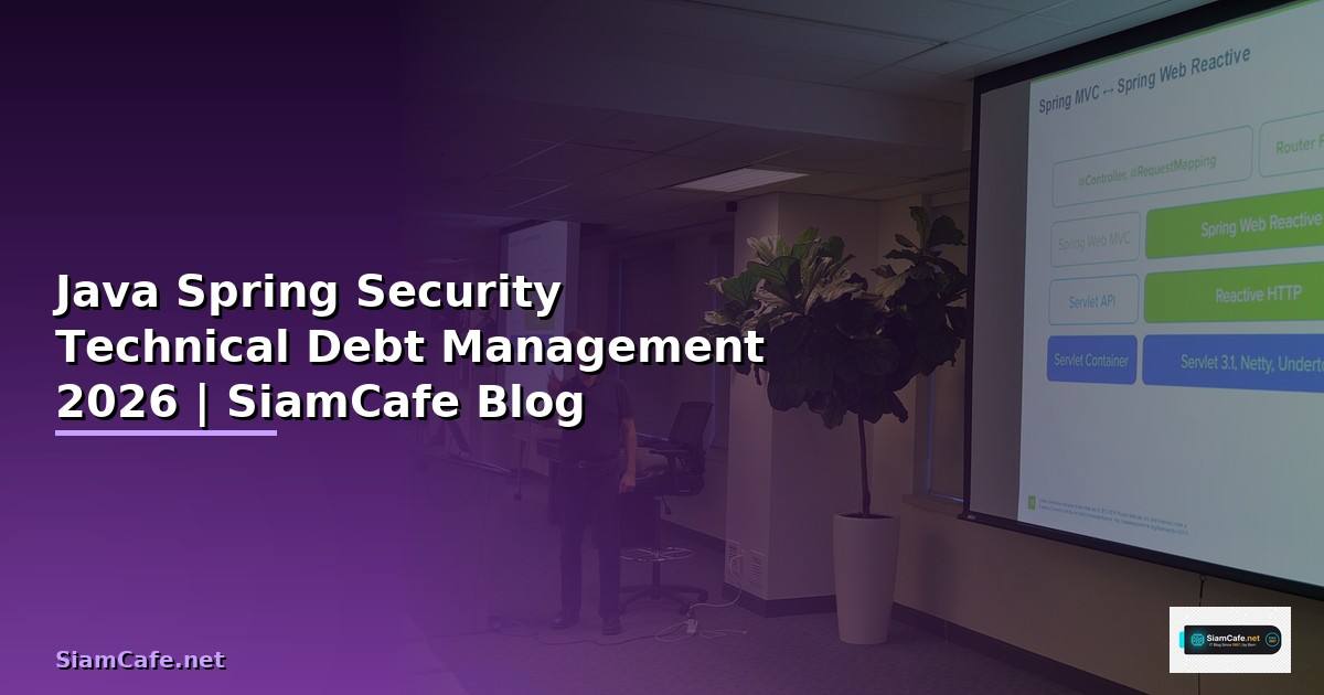 Java Spring Security Technical Debt Management