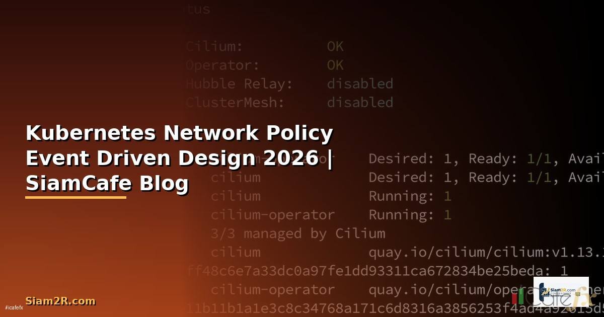 Kubernetes Network Policy Event Driven Design