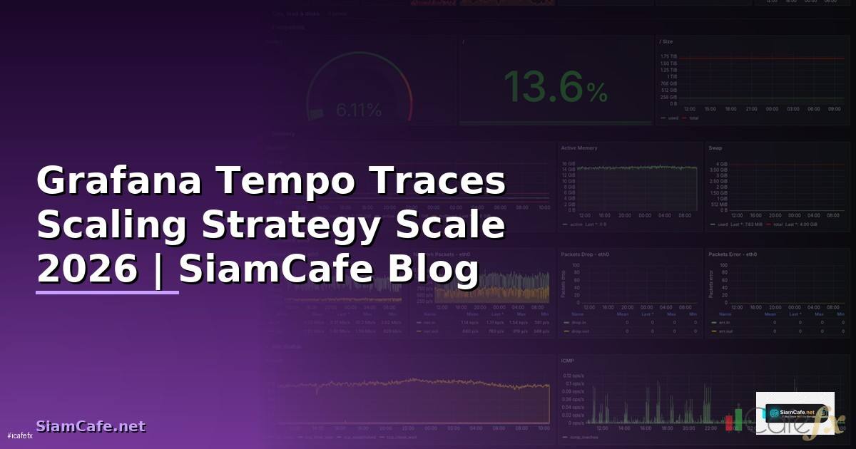 Grafana Tempo Traces Scaling Strategy วิธี Scale