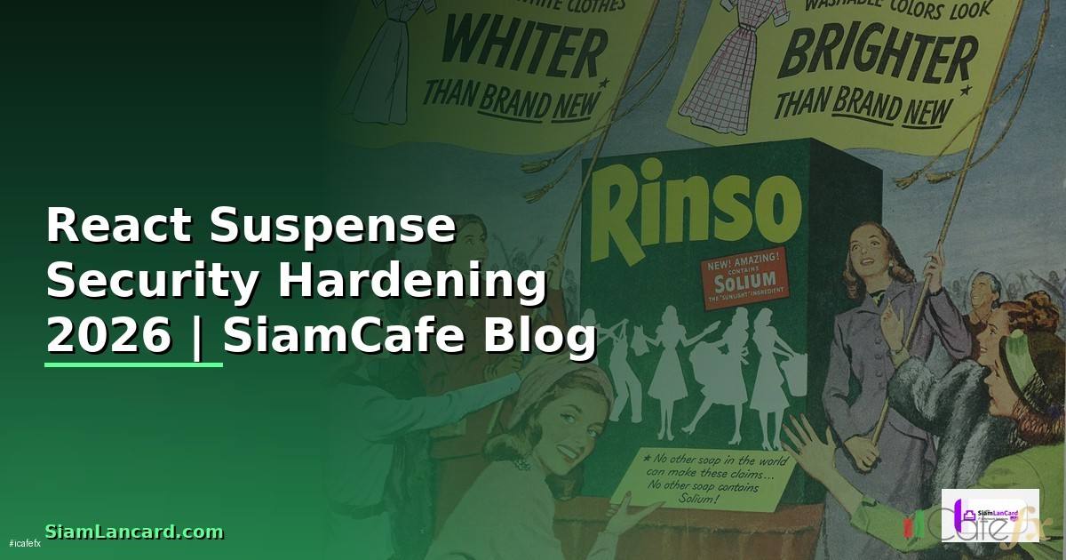 React Suspense Security Hardening ป้องกันแฮก