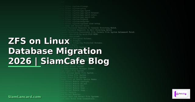 ZFS on Linux Database Migration