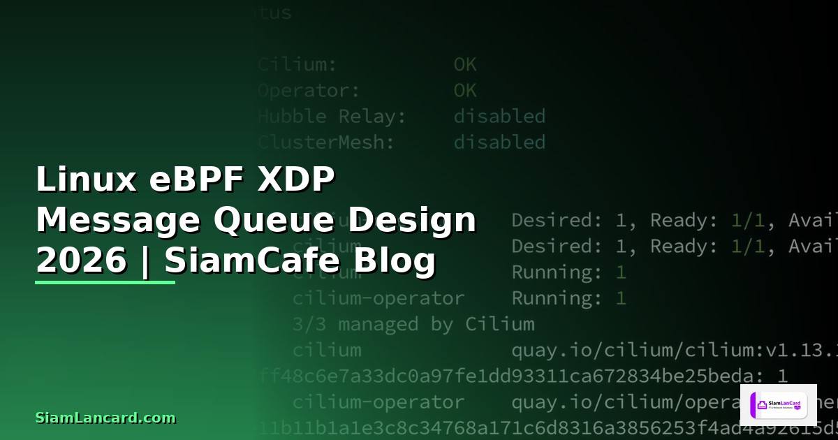 Linux eBPF XDP Message Queue Design