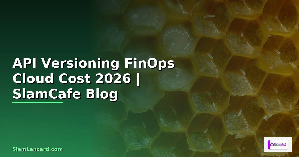 API Versioning FinOps Cloud Cost