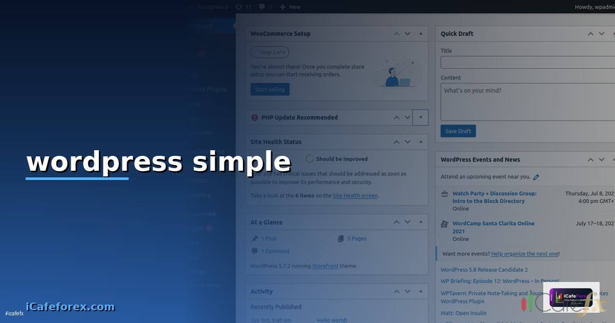 เวอร์ชั่นล่าสุดของ wordpress คือsimple —