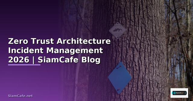 Zero Trust Architecture Incident Management