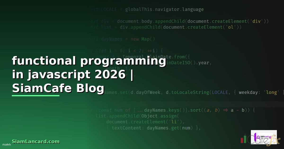 functional programming in javascript