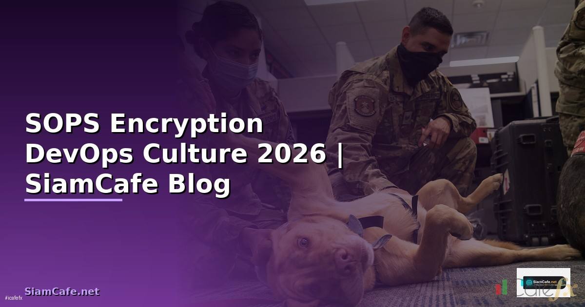 SOPS Encryption DevOps Culture — คู่มือฉบับสมบูรณ์ 2026