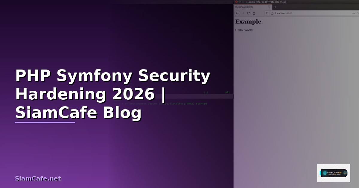 PHP Symfony Security Hardening ป้องกันแฮก