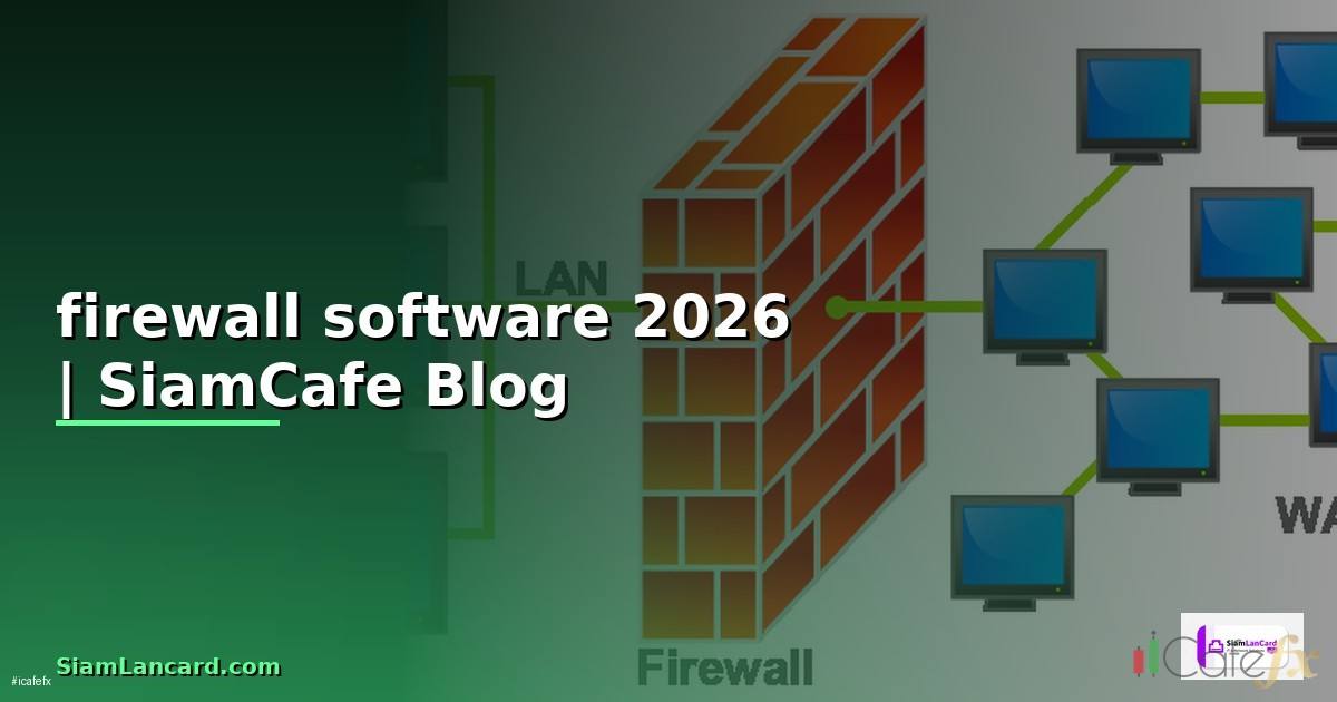 firewall software คือ — คู่มือฉบับสมบูรณ์ 2026