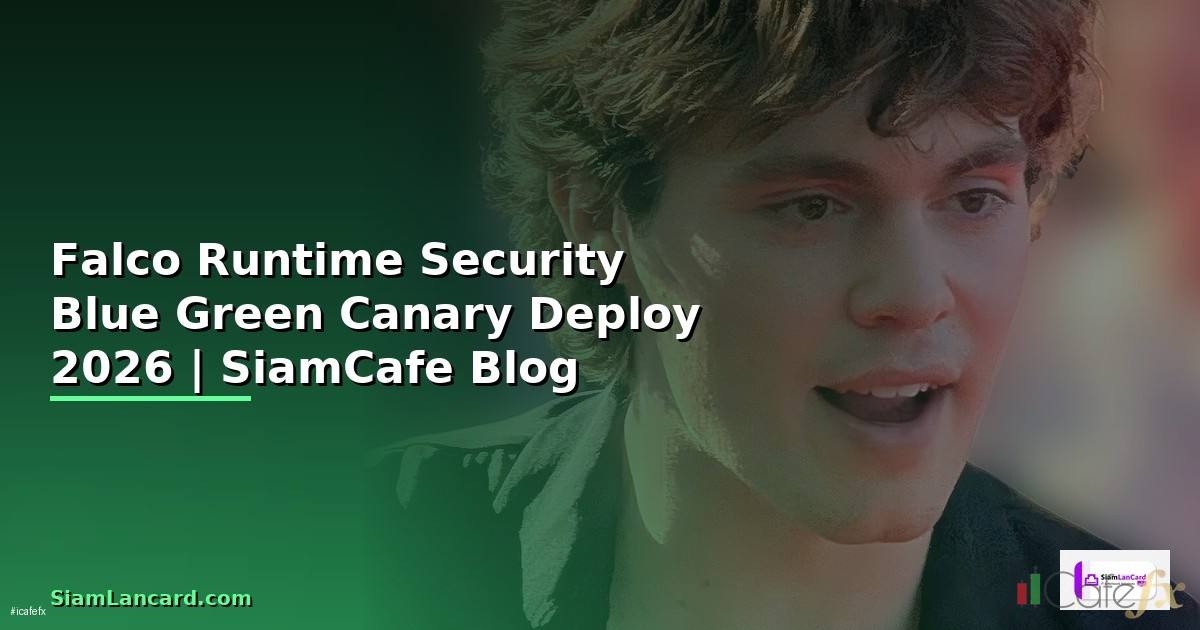 Falco Runtime Security Blue Green Canary Deploy