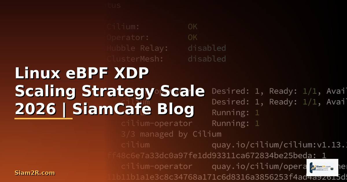 Linux eBPF XDP Scaling Strategy วิธี Scale