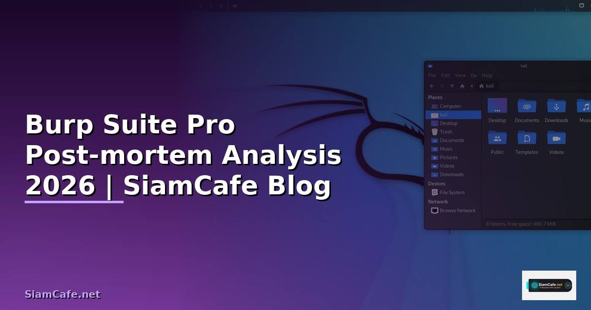Burp Suite Pro Post-mortem Analysis — คู่มือฉบับสมบูรณ์ 2026