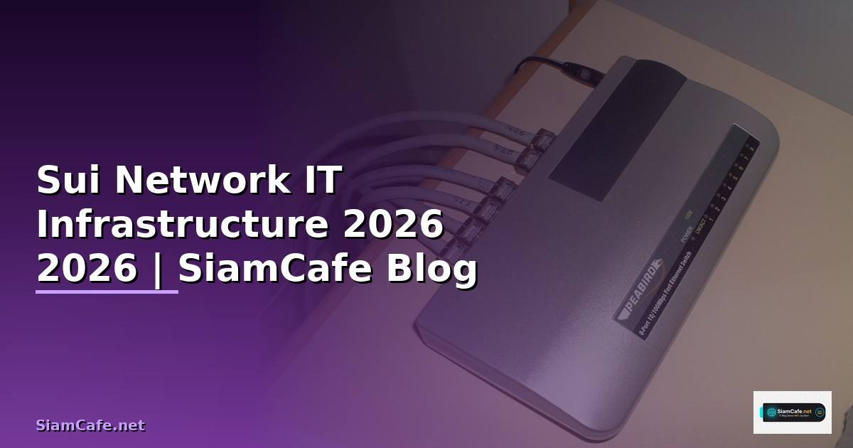 Sui Network — คู่มือ IT Infrastructure 2026