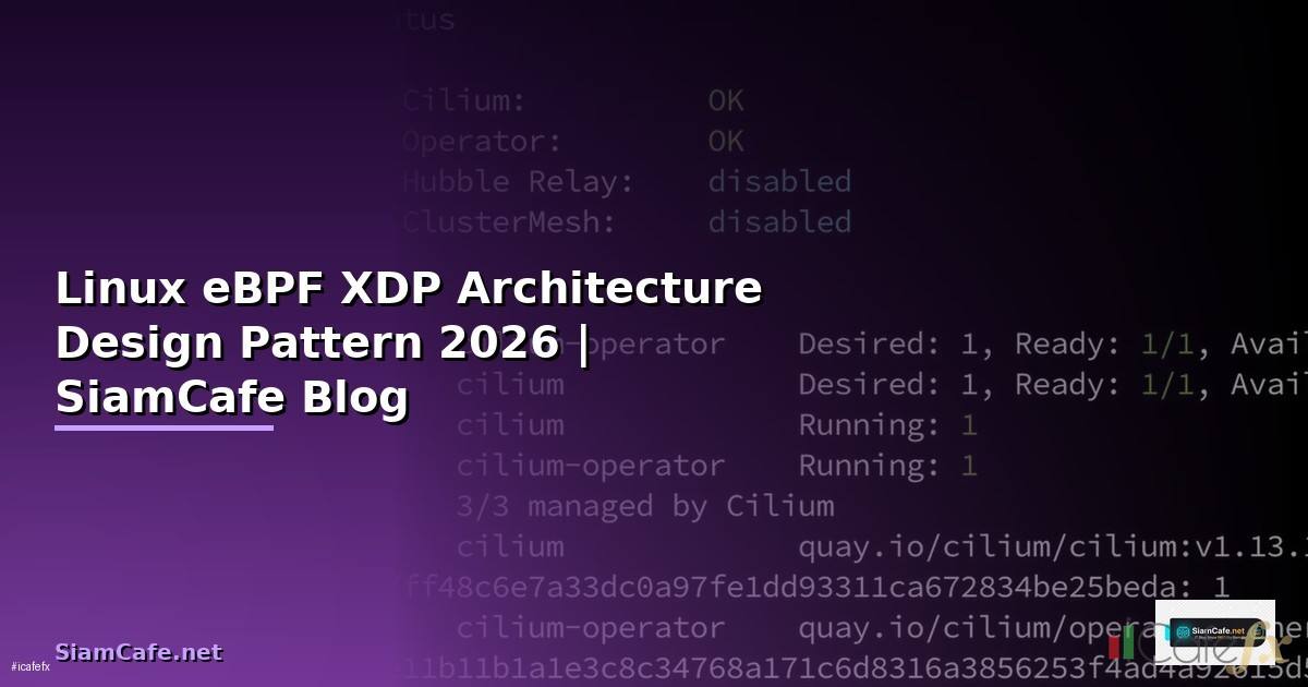 Linux eBPF XDP Architecture Design Pattern
