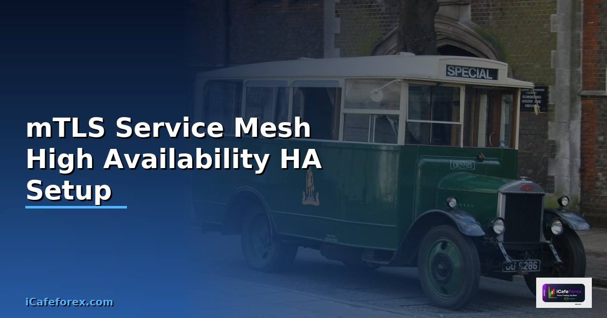 mTLS Service Mesh High Availability HA Setup —