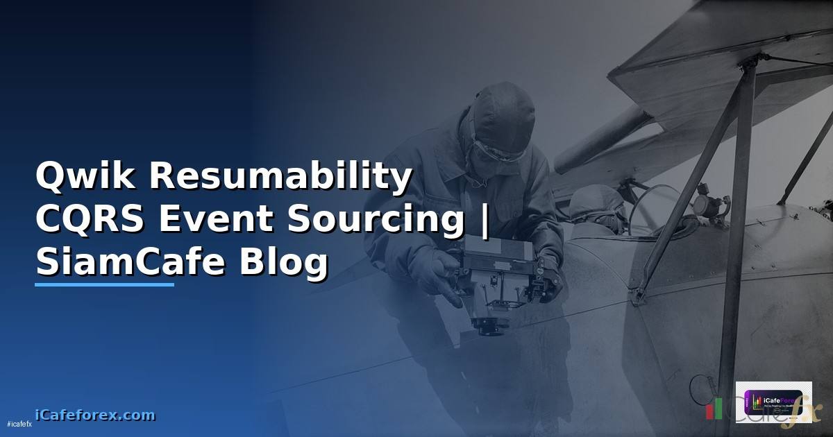 Qwik Resumability CQRS Event Sourcing