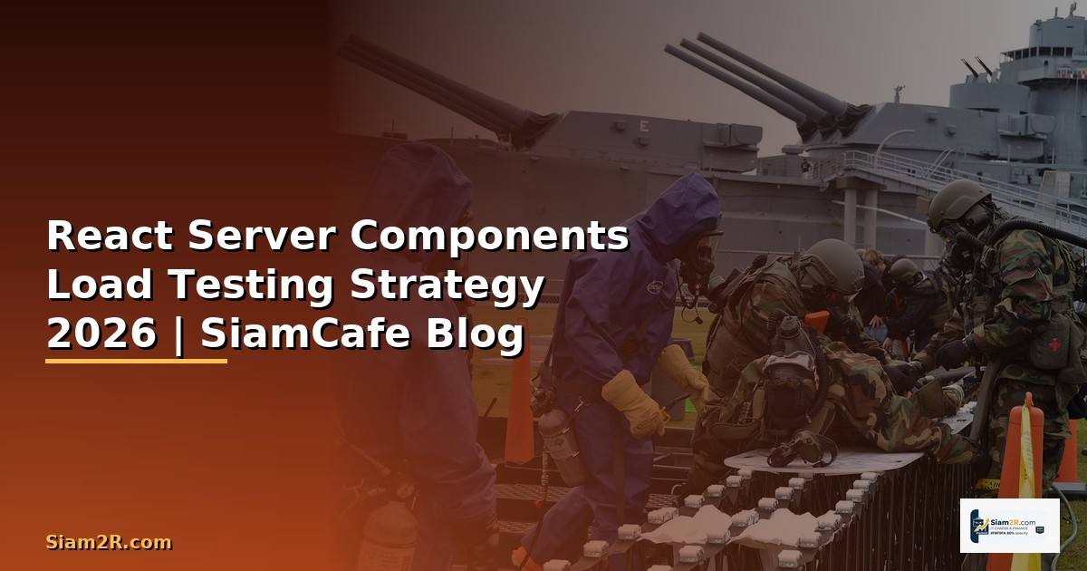 React Server Components Load Testing Strategy — คู่มือฉบับสมบูรณ์ 2026