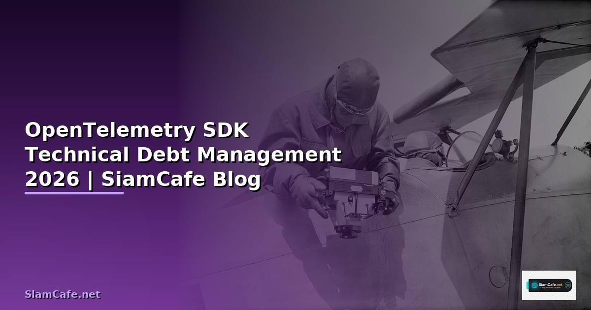 OpenTelemetry SDK Technical Debt Management — คู่มือฉบับสมบูรณ์ 2026